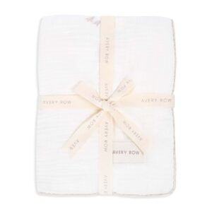 Embroidered Muslin Blanket - Little Farm