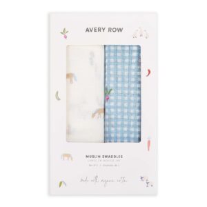 Muslin Swaddles, Set of 2 - Little Farm
