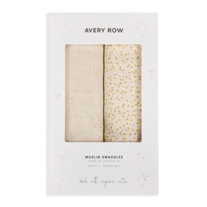 Muslin Swaddles, Set of 2 - Wild Chamomile
