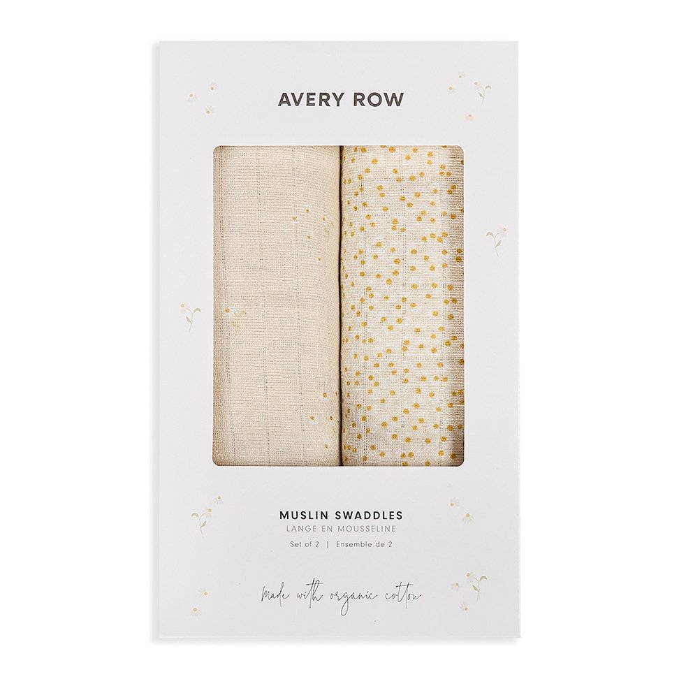 Muslin Swaddles, Set of 2 - Wild Chamomile
