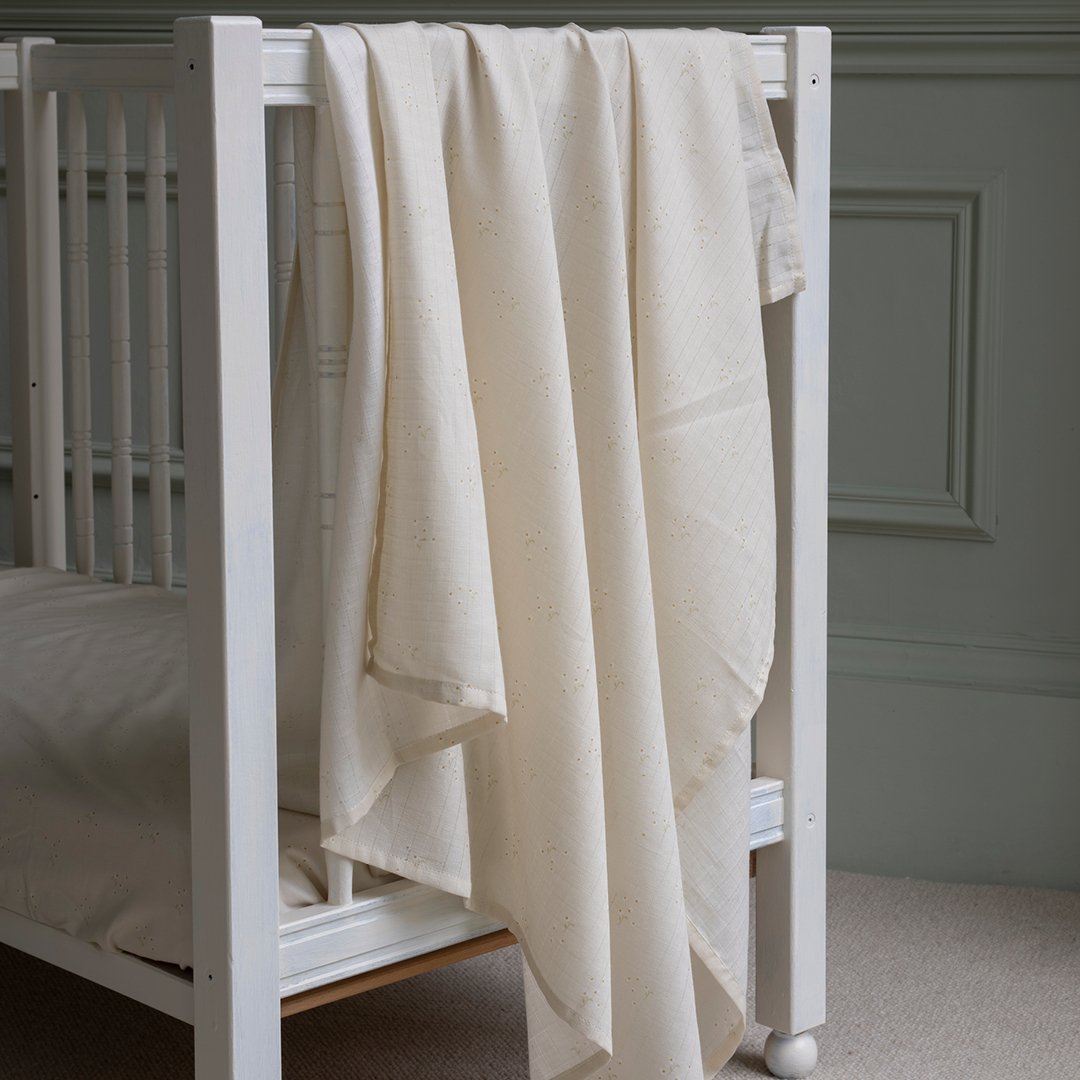 Muslin Swaddles, Set of 2 - Wild Chamomile - Image 6