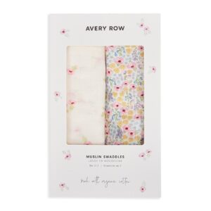 Muslin Swaddles, Set of 2 - Wildflower Garden