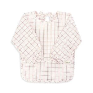 Sleeved Bib - Pink Check